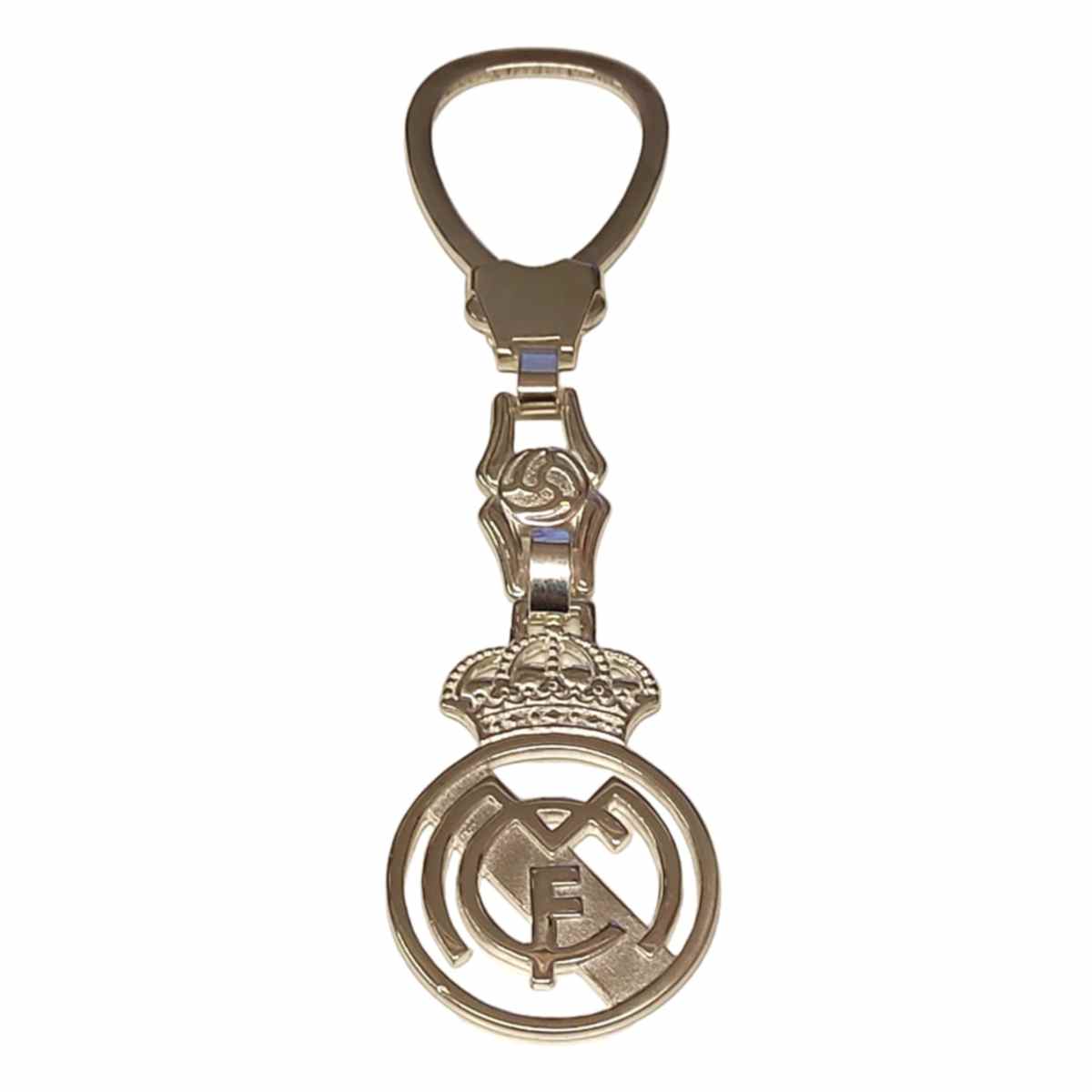 ATHLETIC AT MADRID ANTIQUE SHIELD SILVER OFFICIAL KEYCHAIN