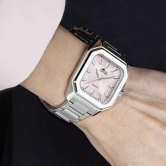 LOTUS SQUARE PINK WATCH 18967/3