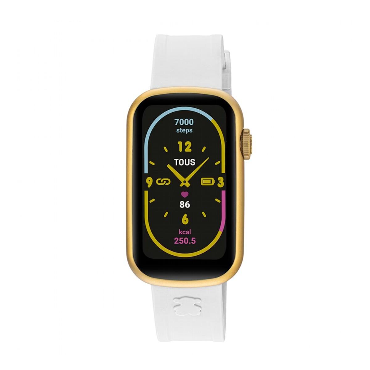 RELOJ SMARTWATCH TOUS CON CORREA DE NYLON Y CORREA DE SILICONA BLANCA T-BAND 200351091