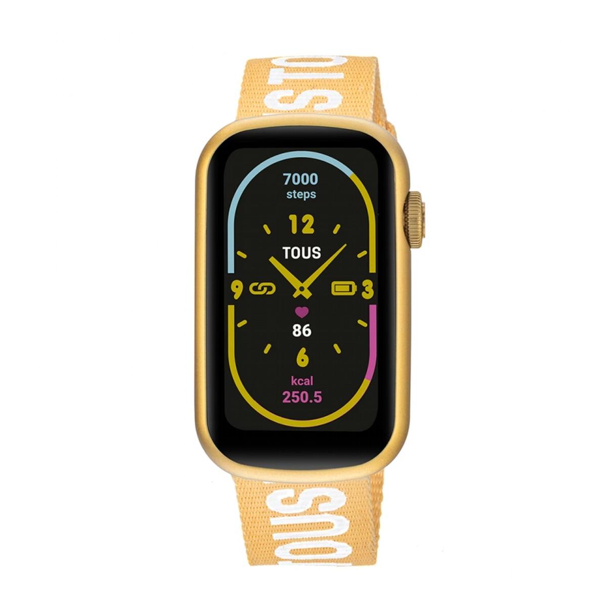 RELOJ SMARTWATCH TOUS CON CORREA DE NYLON Y CORREA DE SILICONA BLANCA T-BAND 200351091 1