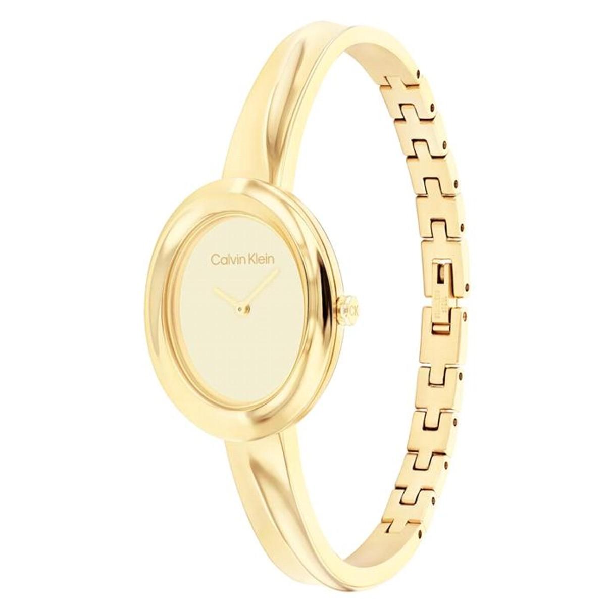 RELOJ CALVIN KLEIN TWISTED BEZEL DORADO 25100056 1