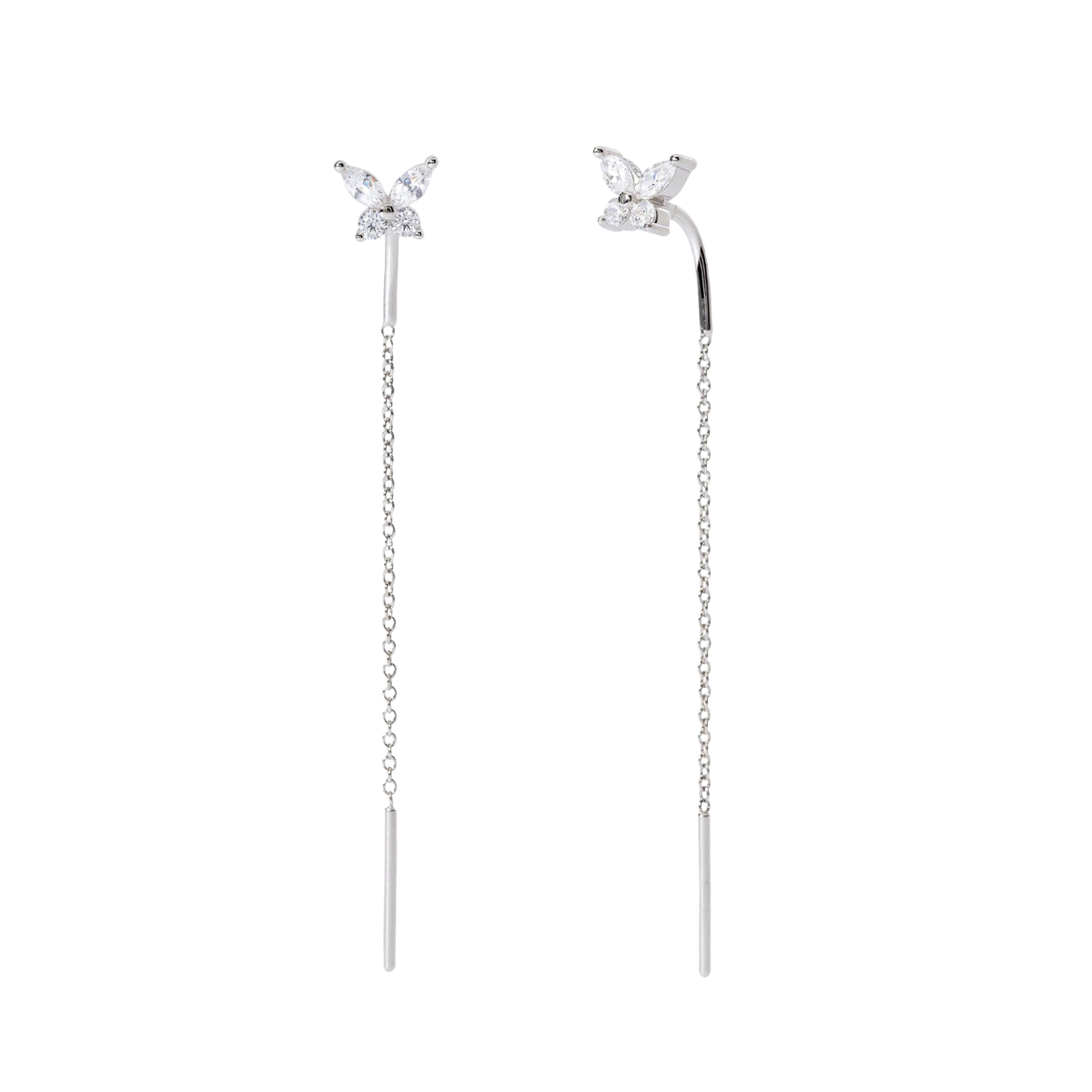 EARRING-MABINA-563674-BUTTERFLY-SILVER-PADLOCK