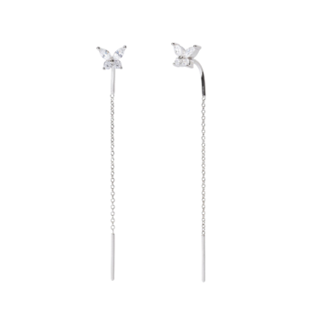 EARRING-MABINA-563674-BUTTERFLY-SILVER-PADLOCK