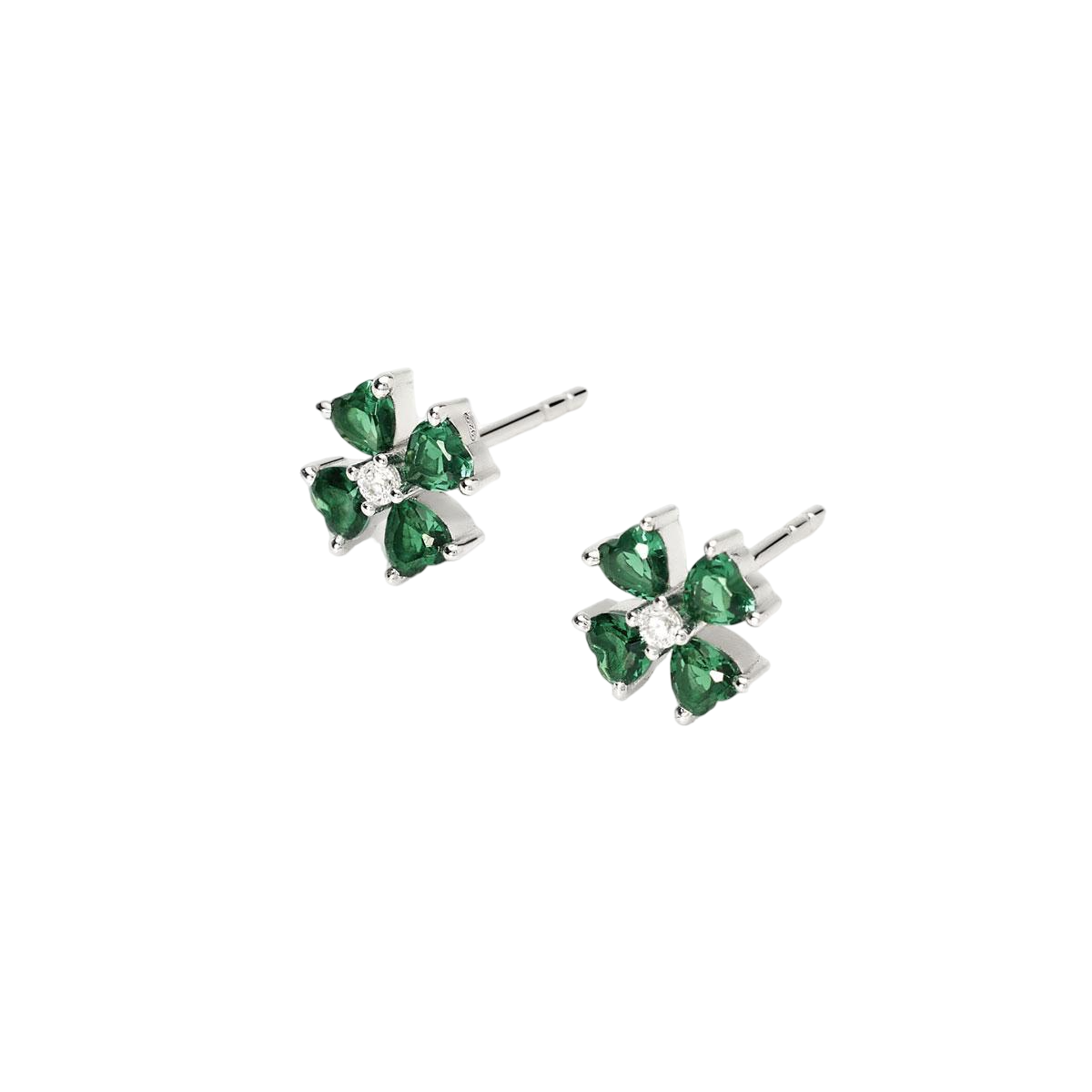 EARRING-MABINA-563775-SILVER-CLOVER-ZIRCONIA