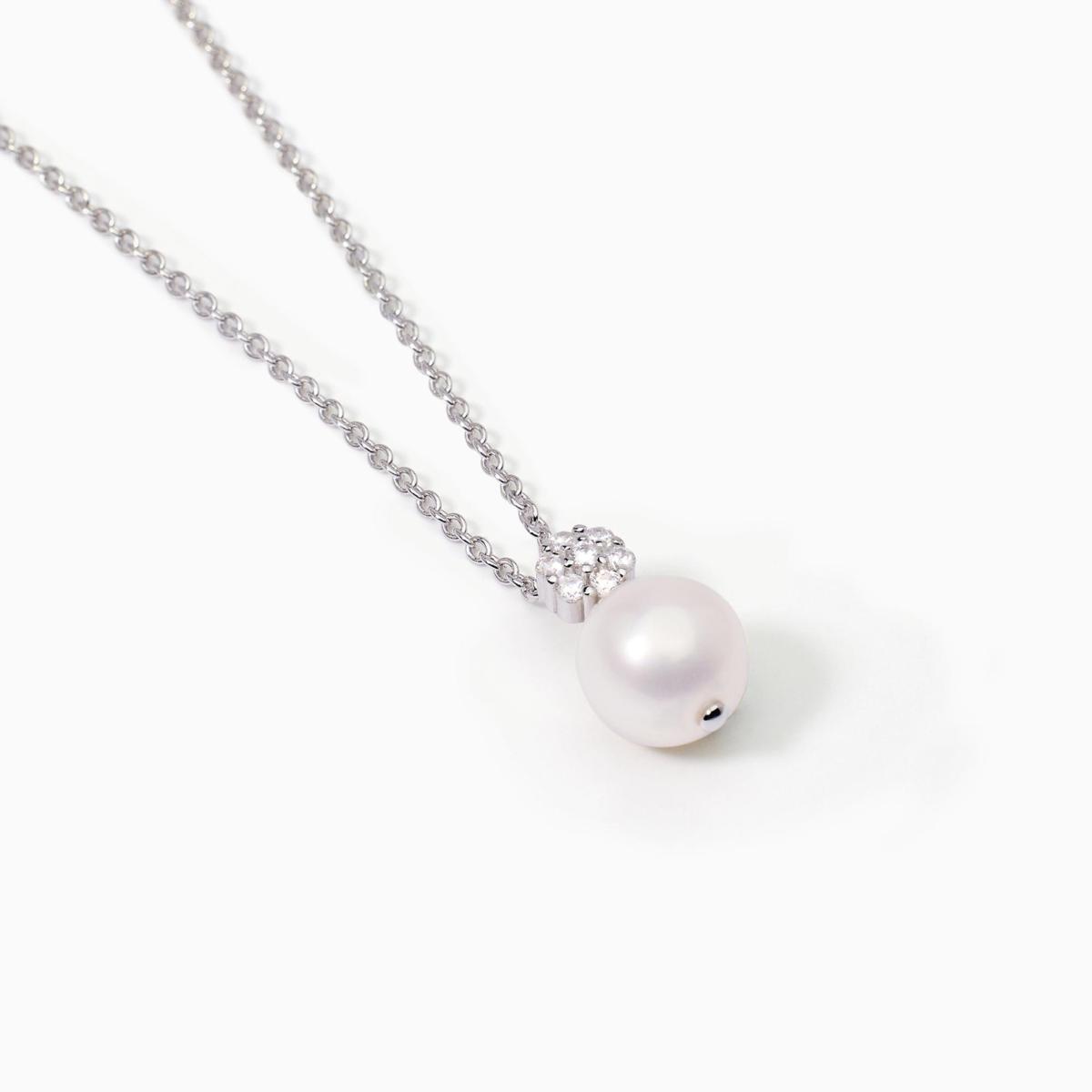 MABINA SILVER AND PEARL PENDANT 553546