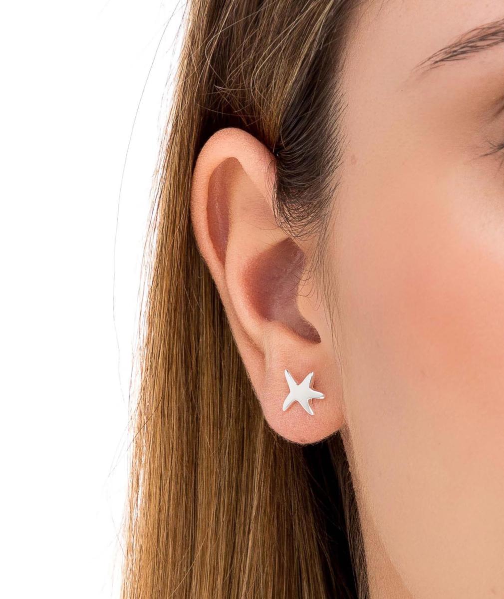 VIDAL & VIDAL ASYMMETRIC STAR EARRINGS P1462A