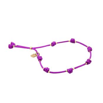 pulsera TIQÜE BARCELONA suerte Malva