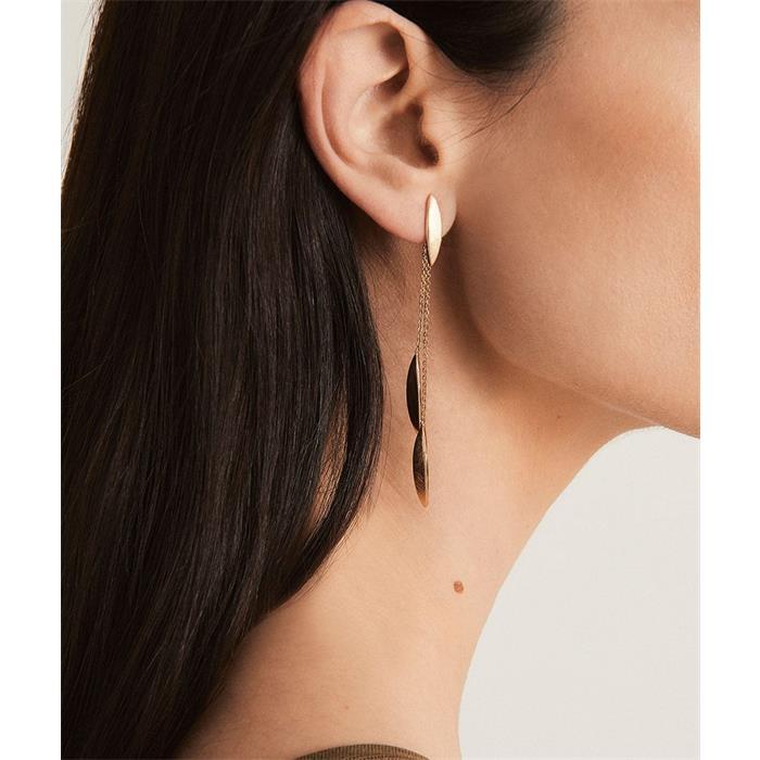 VIDAL & VIDAL LONG GOLD PLATED EARRINGS X47586