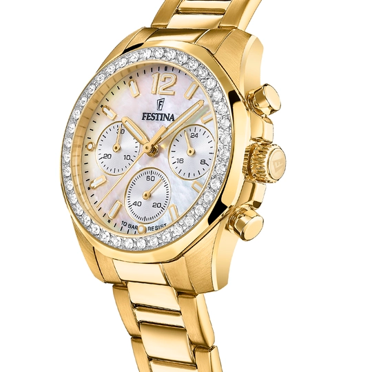 FESTINA WATCH FOR WOMEN RAINBOW WITH BEIGE DIAL F20609/1