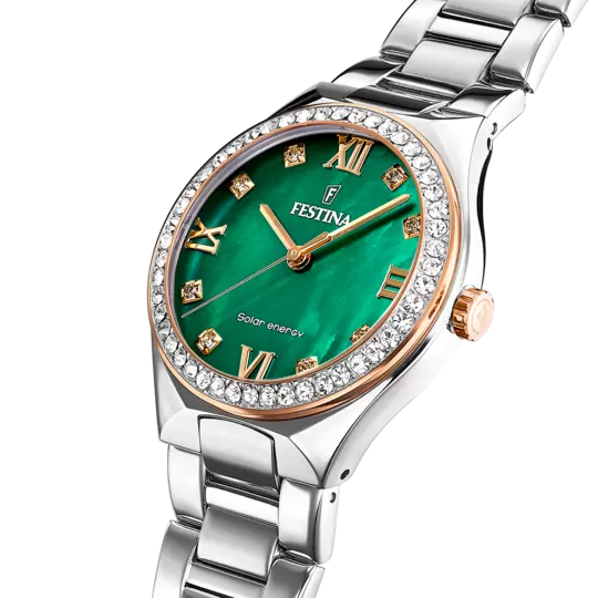 RELOJ FESTINA MUJER SOLAR ENERGY CON ESFERA VERDE F20658/3