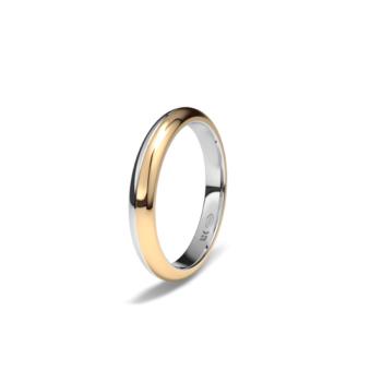 white and red gold wedding ring 1201